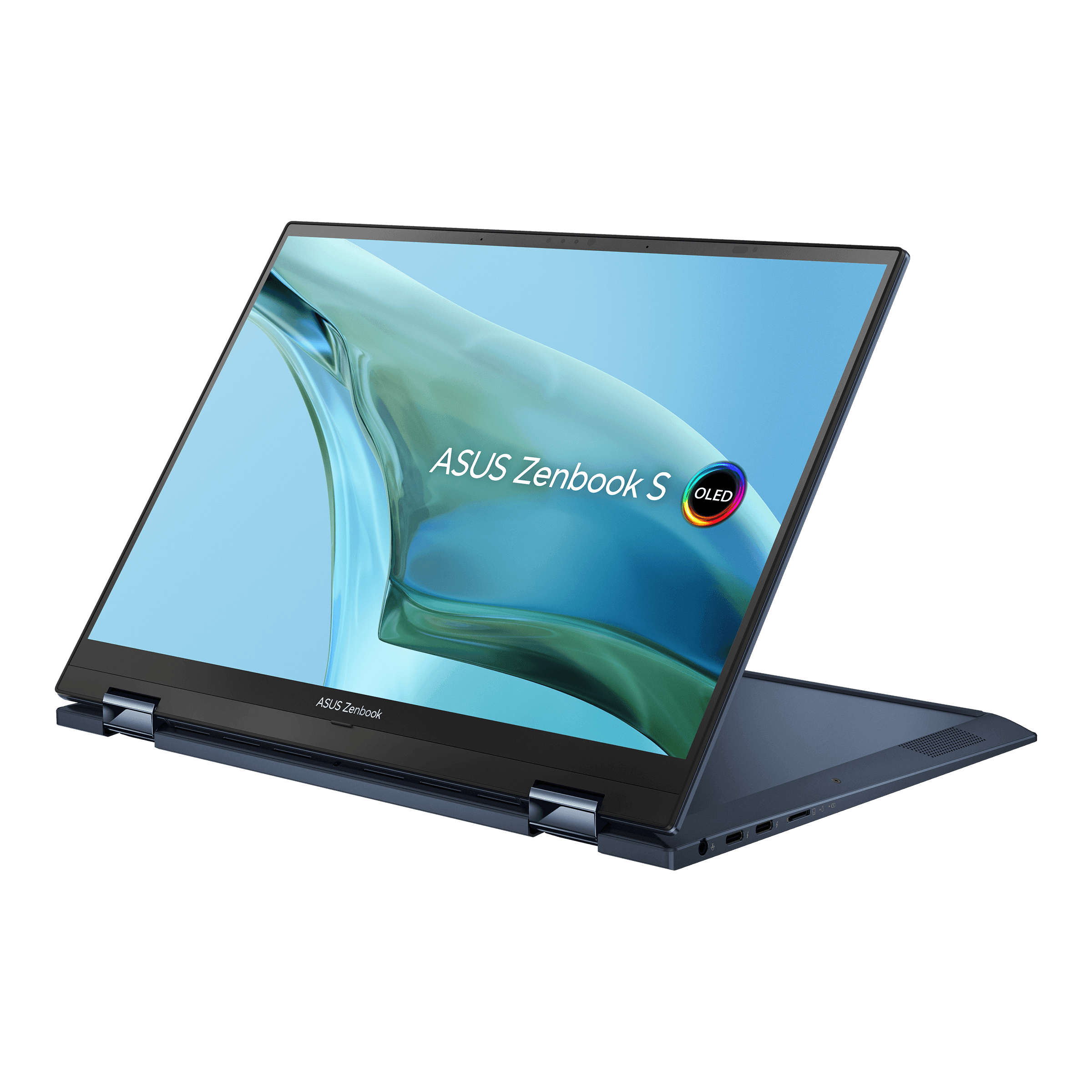 Asus Zenbook S 13 Flip Oled UP5302ZA - LX087WS Laptop (Ponder Blue) | 13.3" WQXGA | i7 - 1260P | 16GB LPDDR5 | 1TB SSD | Intel® Iris Xe Graphics | Windows 11 Home | MS Office H&S 2021 | Asus Sleeve - Nectostry