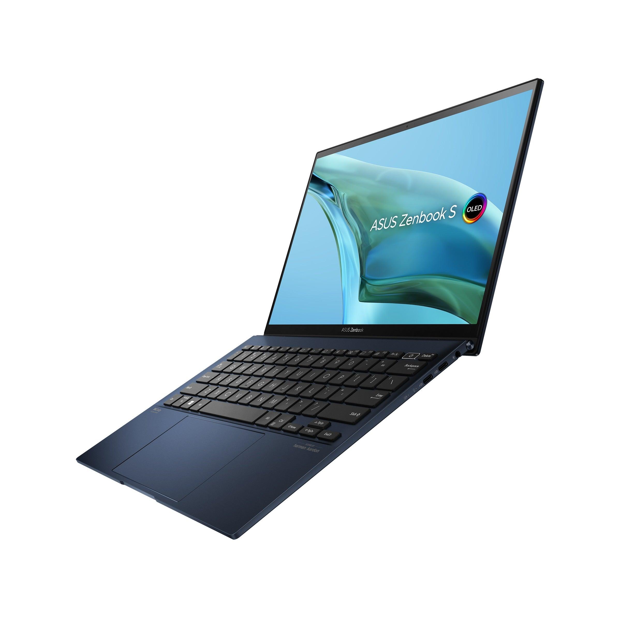 Asus Zenbook S 13 OLED UM5302TA - LV396WS Laptop (Ponder Blue) | 13.3” FHD | Ryzen 7 6800U | 16GB RAM | 512GB M.2 SSD | AMD Radeon™ Graphics | Windows 11 Home | MS Office Home & Student 2021 | Asus Sleeve - Nectostry