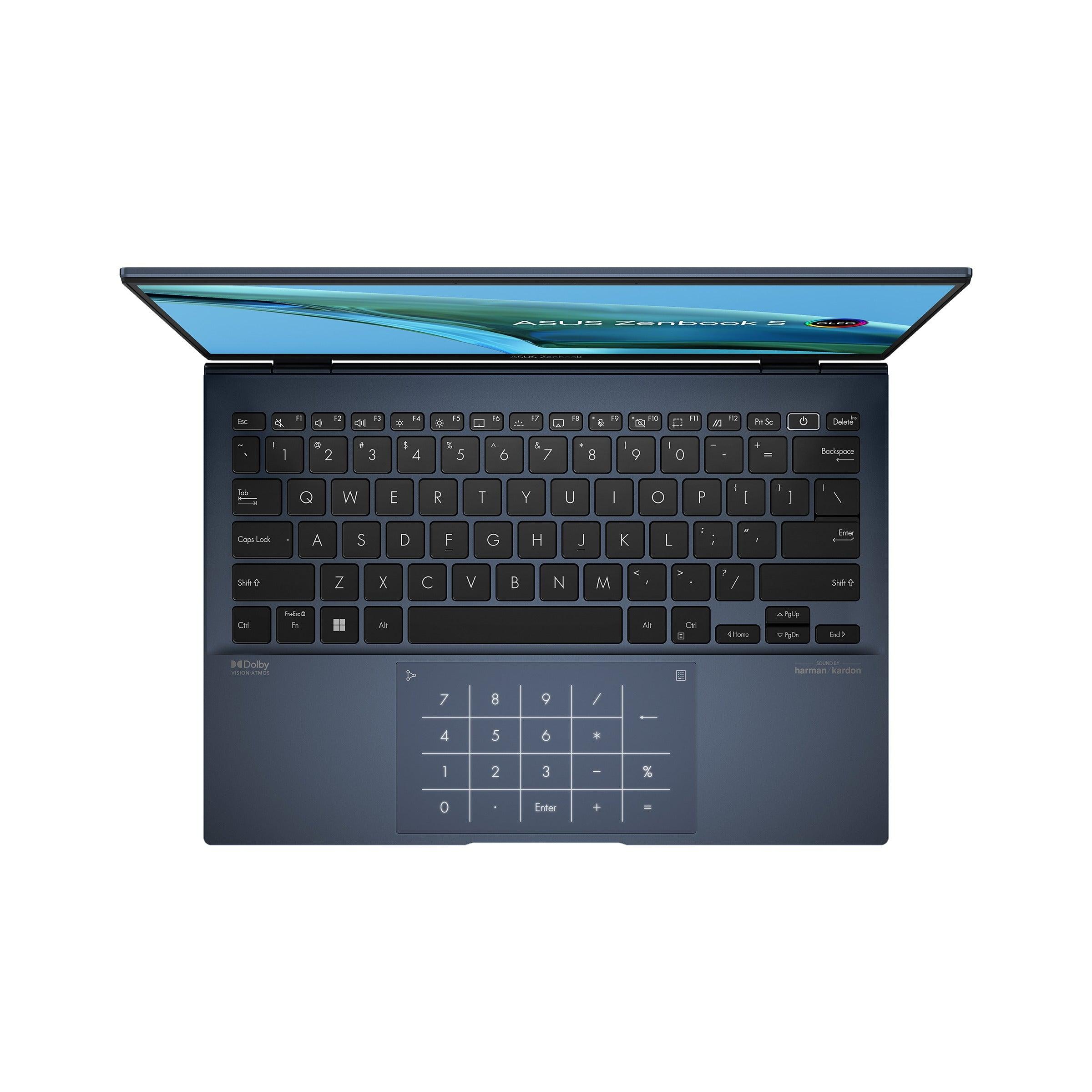 Asus Zenbook S 13 OLED UM5302TA - LV396WS Laptop (Ponder Blue) | 13.3” FHD | Ryzen 7 6800U | 16GB RAM | 512GB M.2 SSD | AMD Radeon™ Graphics | Windows 11 Home | MS Office Home & Student 2021 | Asus Sleeve - Nectostry