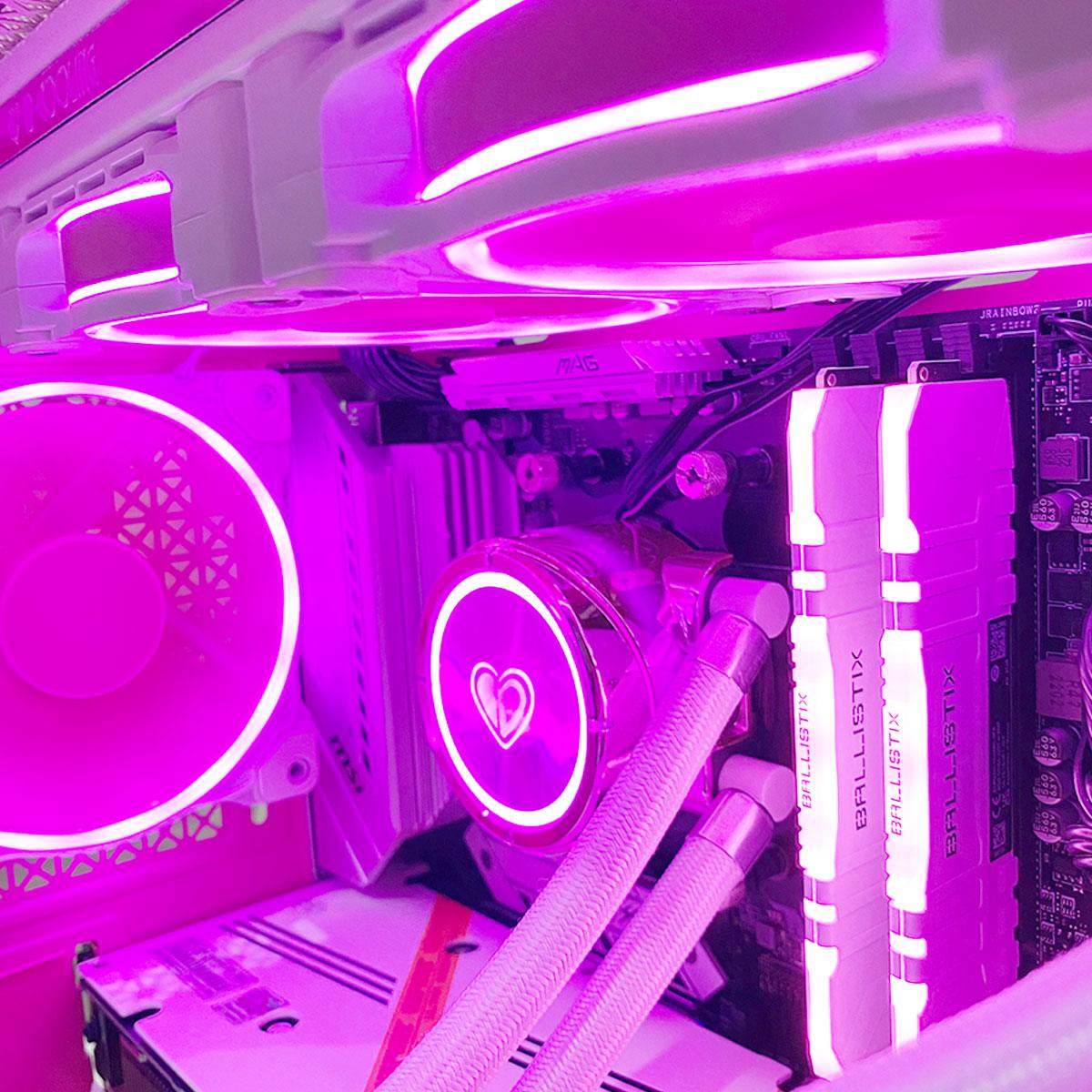 Aurora Macube 110 Pink Edition Gaming PC SPECS | Ryzen 5 5600 | 16 GB DDR4 | 1 TB SSD | RTX 3060 | Windows 11 Home - Nectostry