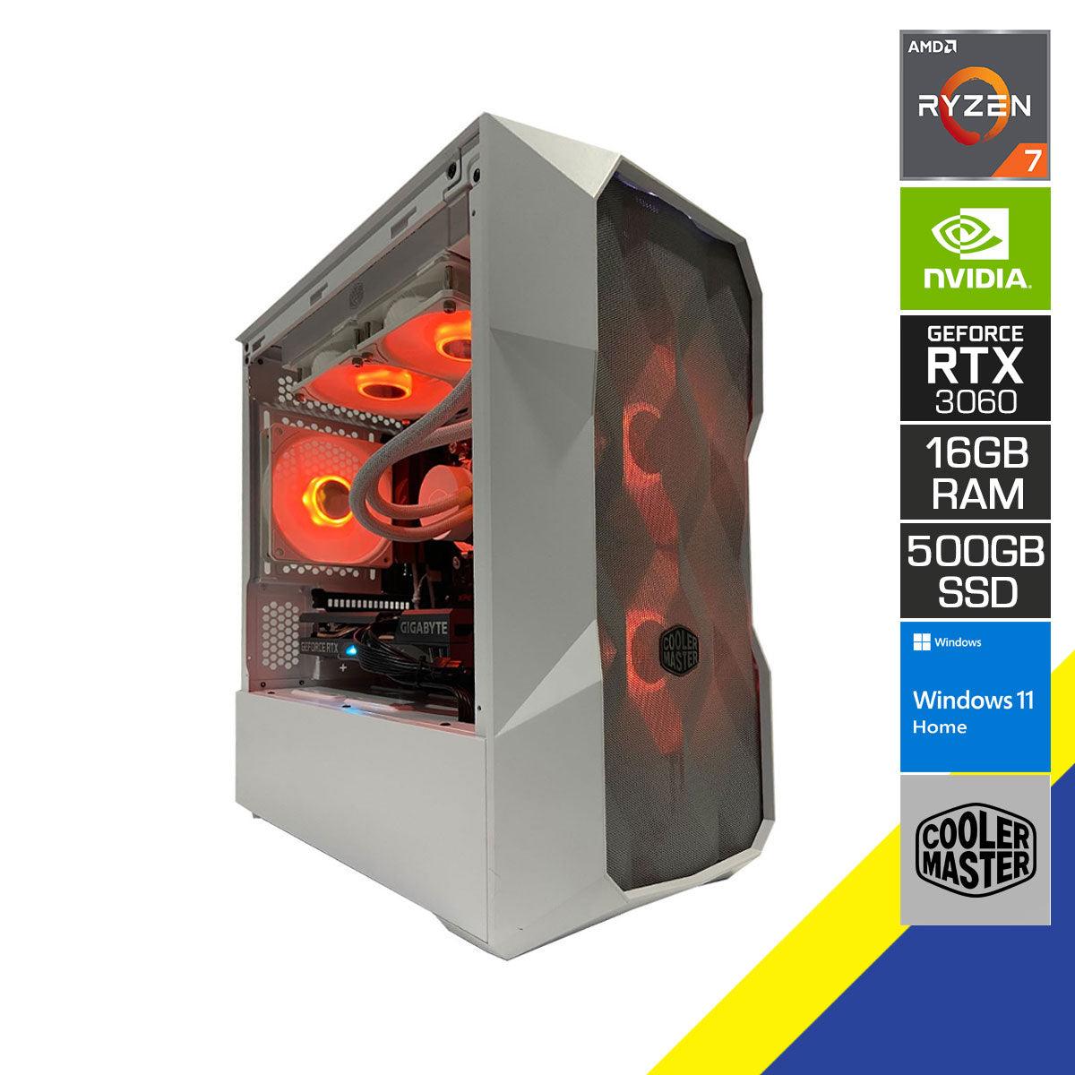 AURORA TD300 Gaming PC | Ryzen 7 5700X | 16 GB RAM | 512 GB SSD | RTX 3060 | Windows 11 Home - Nectostry