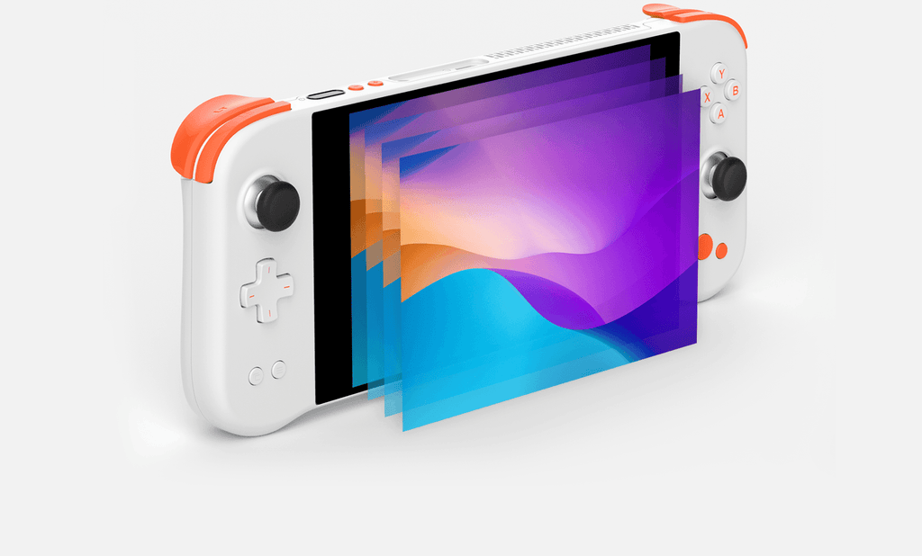 Ayaneo Next AMD Ryzen 7 5825U 16GB RAM 1TB SSD Handheld Gaming Console (Bright White) + Tempered Glass Screen Protector - Nectostry