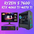 Gaming PC Bundle | Ryzen 5 7600| RTX 4060Ti/4070 Ti | 32GB DDR5 Shadow Flame - Nectostry