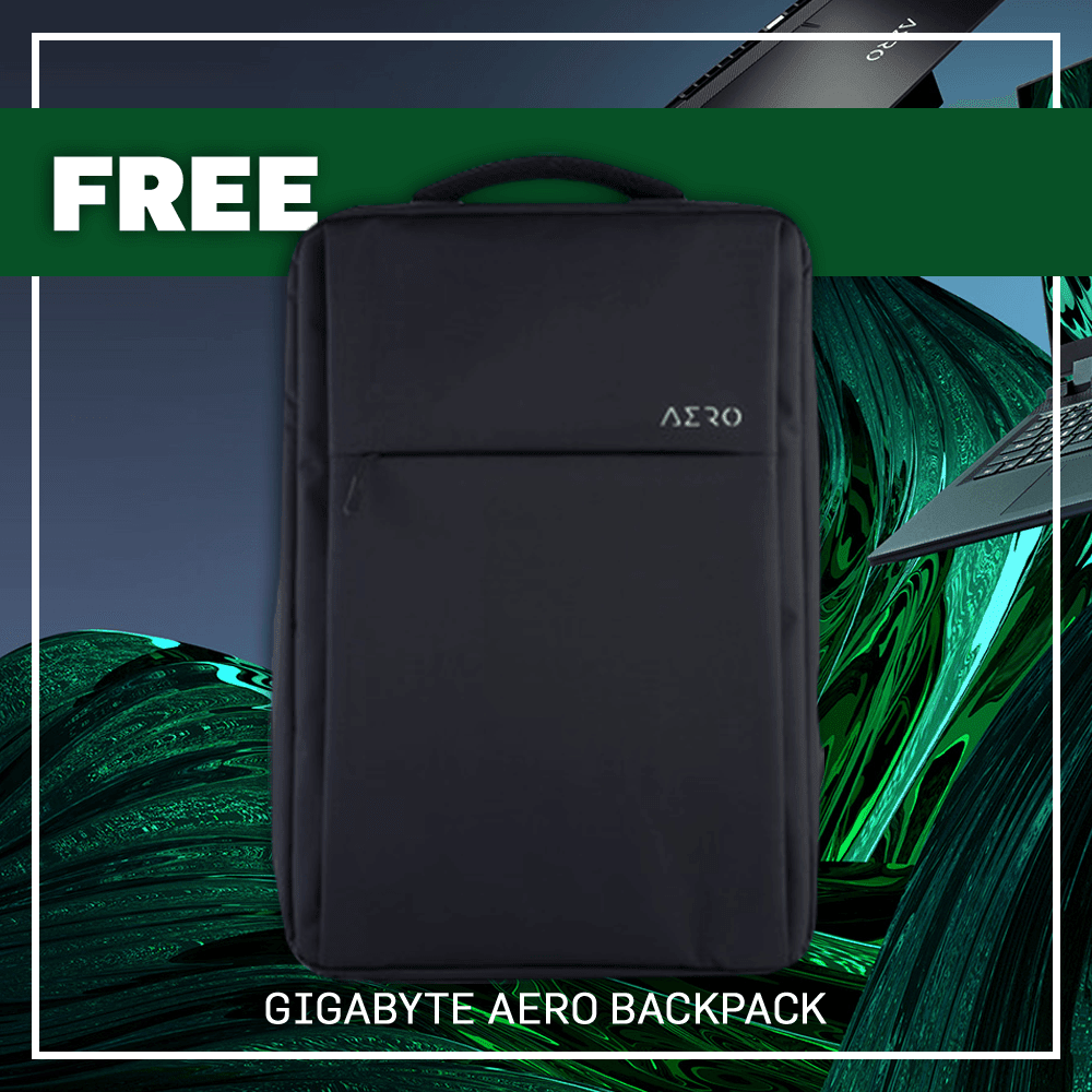 GIGABYTE AERO 15 OLED XD - 73S1644GH GAMING LAPTOP (BLACK) | 15.6” UHD | i7 - 11800H | 16GB DDR4 | 1TB SSD | RTX™ 3070P | WIN11 + GIGABYTE AERO G2 BACKPACK - Nectostry
