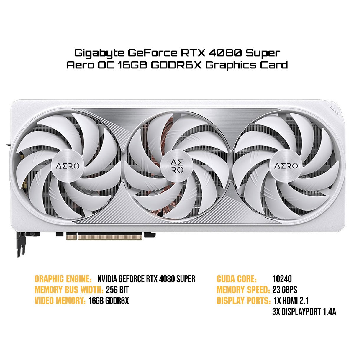 Gigabyte GeForce RTX 4080 Super Aero OC 16GB GDDR6X Graphics Card - Nectostry