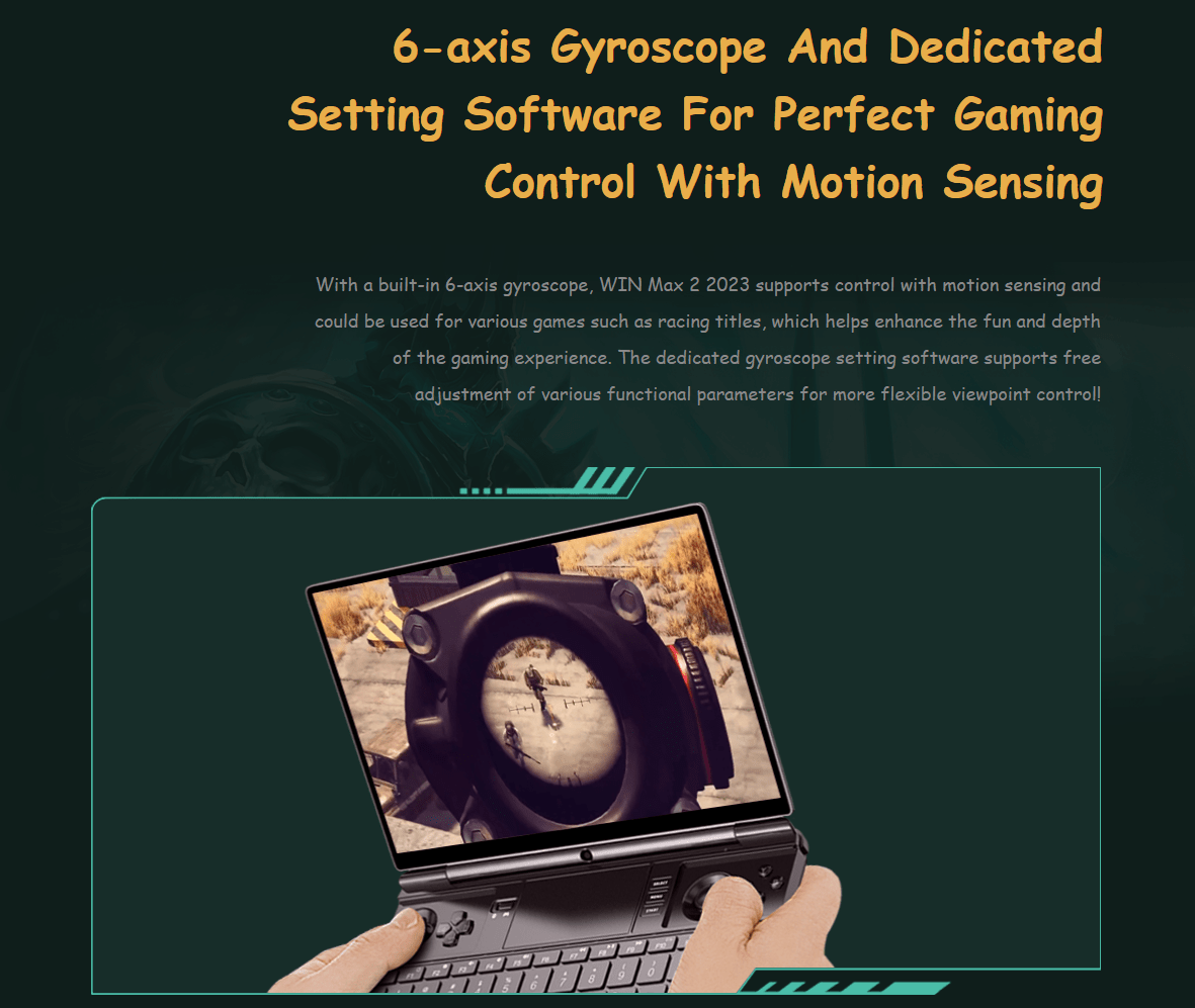 GPD Win Max 2 2023 AMD Ryzen 7 7840U 10.1" WQXGA QHD+ (2560x1600) IPS 32GB LPDDR5x - 7500MT/S RAM 2TB SSD AMD Radeon 780M Graphics RDNA3 Windows 11 Handheld Gaming PC + Win Max 2 Protection Case - Nectostry