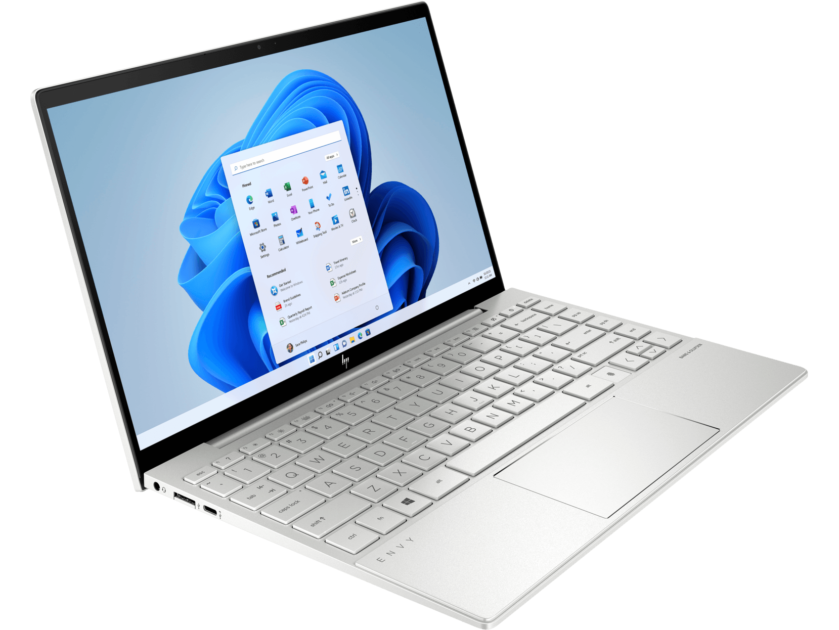 HP Envy 13 - BA1522TX Laptop (Natural Silver) | 13.3” FHD | i7 - 1165G7 | 16 GB DDR4 | 512 GB SSD | MX450 | Windows 11 Home | MS Office Home & Student 2021 | HP Prelude 15.6” Topload Bag - Nectostry