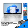 HP ENVY X360 13 - BF0044TU 2 - IN - 1 LAPTOP (NATURAL SILVER) | 13.3" 2.8k OLED | i7 - 1250U | 16GB RAM DDR4 | 1TB SSD | Iris Xe Graphics | Windows 11 |MS Office H&S 2021 | HP Prelude 15.6" Topload Bag - Nectostry