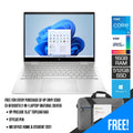 HP Envy X360 13 - BF0108TU 2 - In - 1 Laptop (Natural Silver) | 13.3” WUXGA | i5 - 1230U | 16 GB RAM | 512 GB SSD | Intel Iris Xe | Windows 11 | MS Office H&S 2021 | Stylus Pen | HP Prelude 15.6” Topload Bag - Nectostry