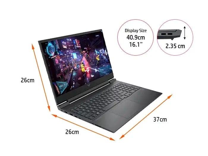 HP NOTEBOOK VICTUS 16 - E0217AX 16.1" FHD ANTIGLARE IPS LAPTOP (MICA SILVER) | 16.1" FHD | RYZEN 7 5800H | 16GB DDR4 | 512GB SSD | RTX 3050 | WIN11 + MS OFFICE HOME & STUDENT HP PRELUDE TOPLOAD BAG - Nectostry