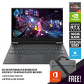 HP NOTEBOOK VICTUS 16 - E0217AX 16.1" FHD ANTIGLARE IPS LAPTOP (MICA SILVER) | 16.1" FHD | RYZEN 7 5800H | 16GB DDR4 | 512GB SSD | RTX 3050 | WIN11 + MS OFFICE HOME & STUDENT HP PRELUDE TOPLOAD BAG - Nectostry