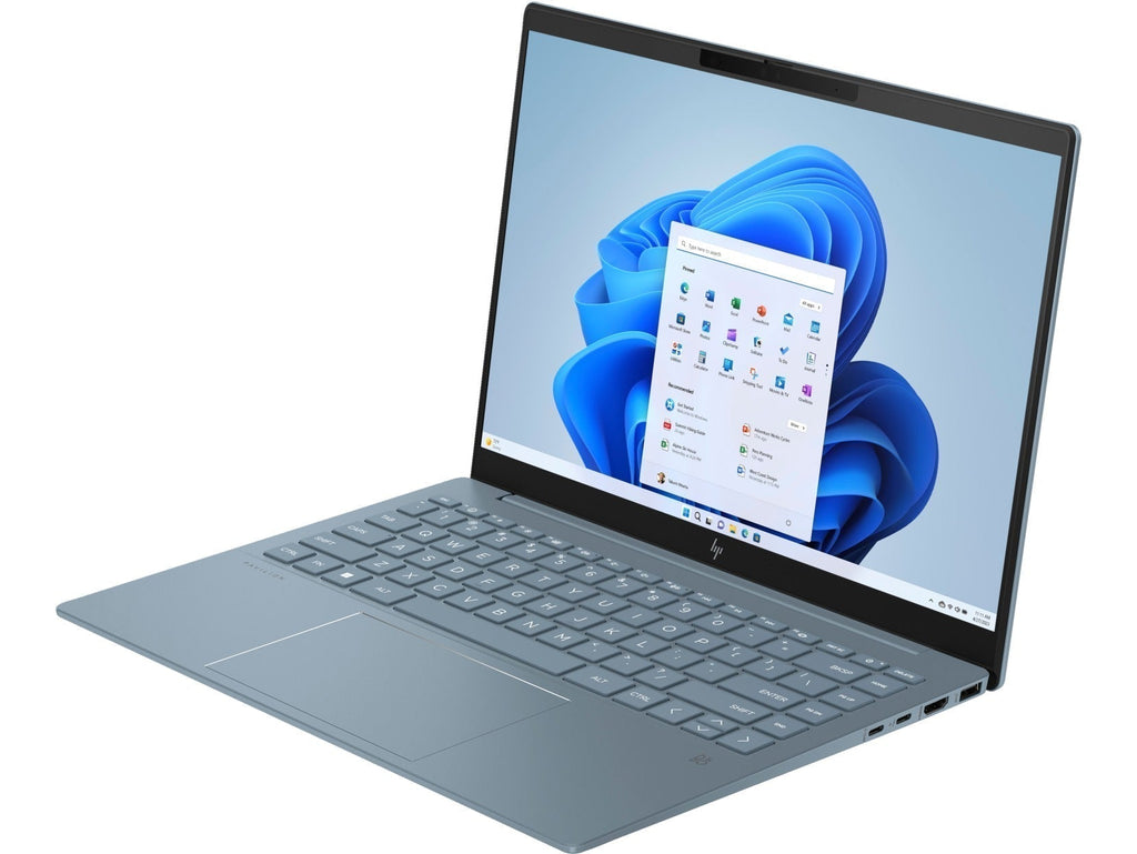 HP PAVILION Plus 14 - EW0070TU Laptop (Moonlight Blue) | 14" 2.8K (2880X1800) | i7 - 1355U | 16GB RAM | 512GB SSD | Intel Iris XE | Windows 11 Home | MS Office Home & Student 2021 | HP Prelude Topload Bag - Nectostry