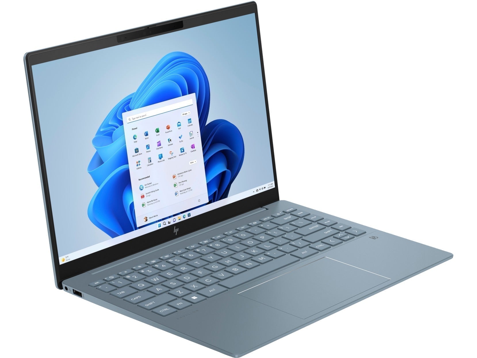 HP PAVILION Plus 14 - EW0070TU Laptop (Moonlight Blue) | 14" 2.8K (2880X1800) | i7 - 1355U | 16GB RAM | 512GB SSD | Intel Iris XE | Windows 11 Home | MS Office Home & Student 2021 | HP Prelude Topload Bag - Nectostry