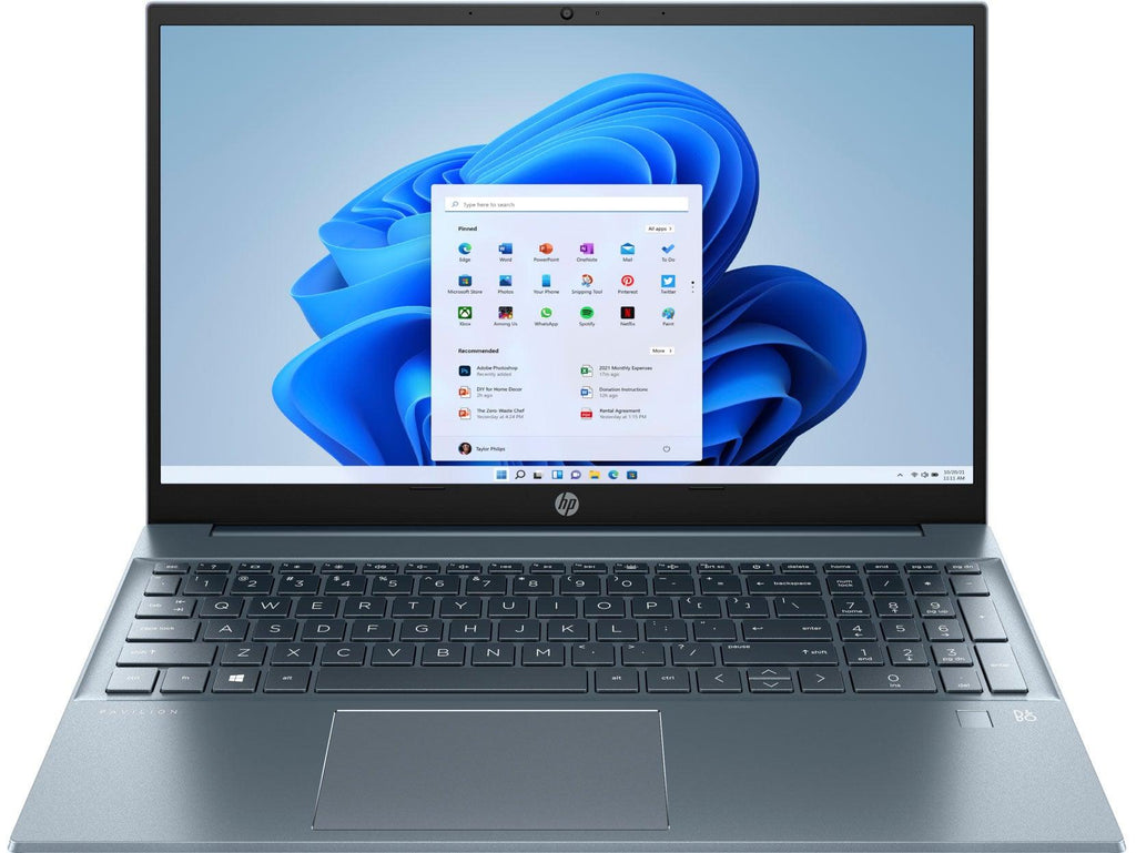 HP PAVILION STRELKA 15 - EG1029TU LAPTOP (FOG BLUE) | 15.6" FHD | i7 - 1195G7 | 16GB DDR4 | 1TB SSD | IRIS® XE GRAPHICS | WIN11 + MS OFFICE HOME & STUDENT HP PRELUDE TOPLOAD BAG - Nectostry