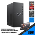 HP Victus 15L TG02 - 0021D Gaming Desktop PC (Mica Silver) + HP X24IH 13L82AA 23.8” Gaming Monitor - Nectostry