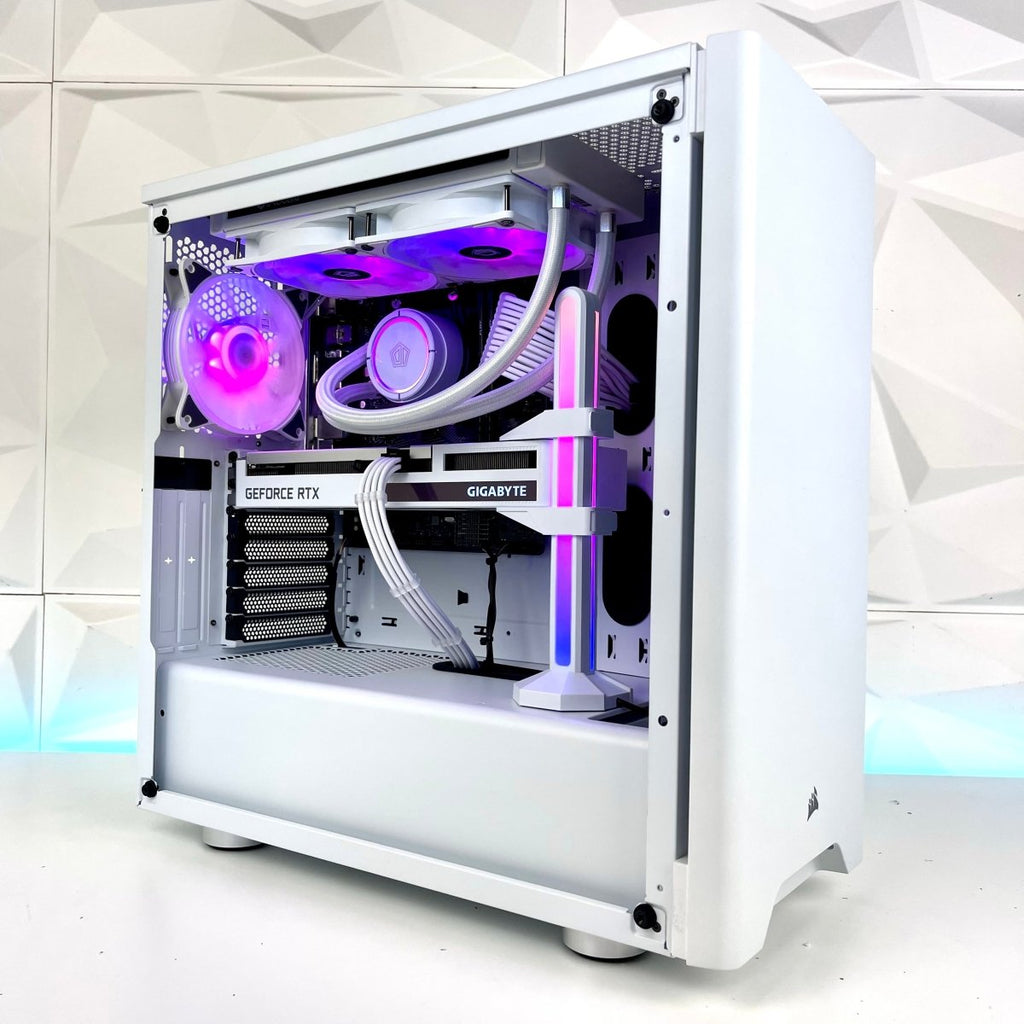 I Gaming Computer | Ryzen 5 5600 | RTX 4060/4060 Ti Ultra OC | Arctic White - Nectostry