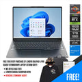 Lenovo Ideapad 5 Pro 16ARH7 82SN000BPH Laptop (Storm Grey) | 16" 2.6k | Ryzen 5 6600HS | 16GB RAM DDR5 |1 TB SSD | RTX 3050 Ti | Windows 11 Home | MS Office Home & Student 2021 + Lenovo Casual Backpack B210 - Nectostry