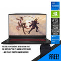 MSI Katana GF66 11UE-876PH Gaming Laptop (Black) | 15.6”  FHD | i7-11800H | 16 GB RAM | 512 GB SSD | RTX 3060 | Windows 11 Home |  MSI Gaming Backpack